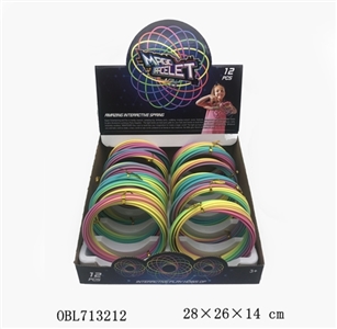 Colorful plastic magic ring of 12 PCS - OBL713212