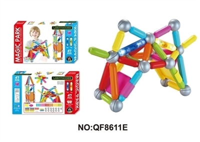 Article 47 PCS magnetic rod (strip light: 2 lights long stick pack 6 AG13 button batteries) color bo - OBL713362