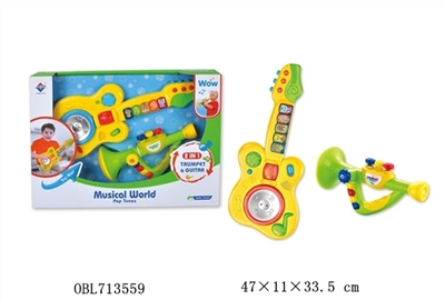 The electric guitar drum combination - OBL713559
