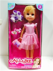 娃娃搭配手棒花束，手提包 - OBL713694