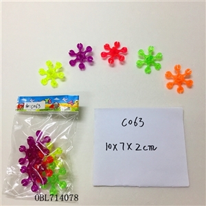 透明积木陀螺（6只装） - OBL714078