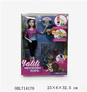 11.5寸实身关节芭比狗 - OBL714170