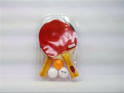 Wooden table tennis racquet (with 3 balls) - OBL714828
