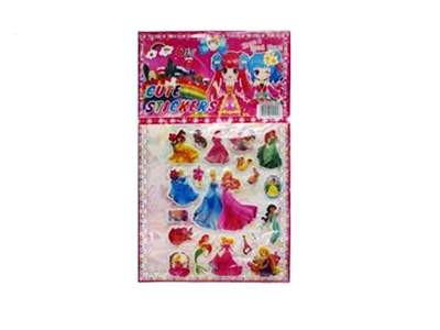 The princess bubble stickers - OBL714837
