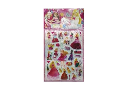 Barbie doll bubble stickers - OBL714858