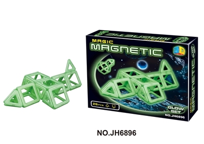 Luminous changed magnetic blocks (26 PCS) - OBL714977