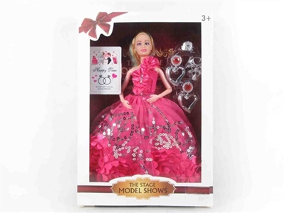 High gear box of 11.5 inch 12 joint real princess wedding dress barbie bigfoot big hands - OBL715023