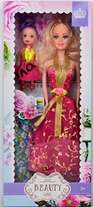 高挡盒11.5寸实身时装公主芭比带三寸实身凯莉加衣服 - OBL715039