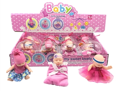 Six inches sleep lovely doll display box 8 PCS - OBL715086