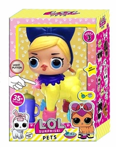 High quality of the third generation 6 inch light plastic body evade glue head surprise doll with si - OBL715111