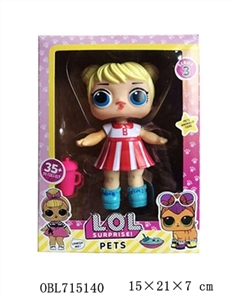 High quality of the third generation 6 inch light plastic body evade glue head surprise doll with si - OBL715140