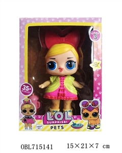 High quality of the third generation 6 inch light plastic body evade glue head surprise doll with si - OBL715141