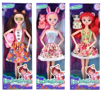 The fairy tale 11.5 inch high school joint real elf Little rabbit with conventional three animals - OBL715166