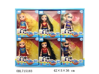 6 inches of solid body beast girl show box of 6 PCS - OBL715183