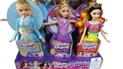 9 inches solid body Disney princess three conventional ice cream display box of 12 PCS - OBL715195