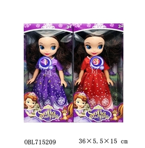 Plastic body evade glue hands 14 inch solid body Sophia barbie with conventional music 2 model - OBL715209