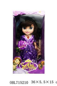 Plastic body evade glue hands 14 inch solid body Sophia barbie with music - OBL715210