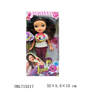 Plastic body evade glue 12 inch solid body luna barbie with music - OBL715217