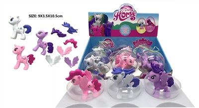 High-grade PVC environmental protection 10 cm plastic ball eggs assembled Ma Baoli ceremony with thr - OBL715295