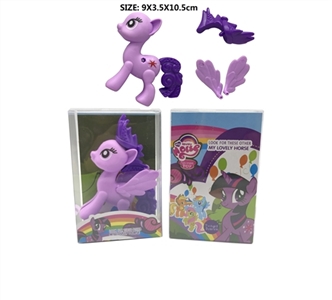 High-grade PVC plastic box assembled Ma Baoli. Three wings of the horse hair can be arbitrary colloc - OBL715299