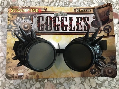 Punk black glasses - OBL715596