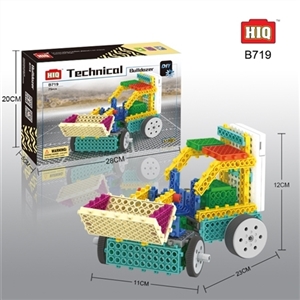 Bulldozing electric blocks car - OBL715604