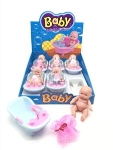 5.5 -inch evade glue expression doll with a bath robe PVC cover pool bath conventional 6 PCS - OBL715906