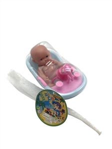 5.5 -inch evade glue expression doll with a bottle cover PVC bath bath conventional 6 PCS - OBL715907