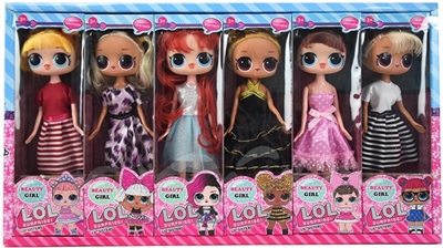 9 inches real surprise doll display box of 12 dress - OBL715956