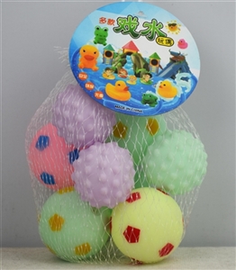 搪胶球8粒装，4粒直径4厘米，4粒直径4.5厘米 - OBL715980