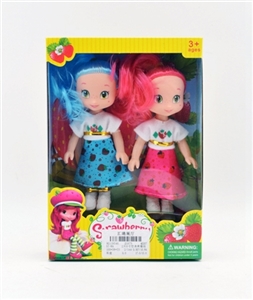 2 only 6 inch empty handed strawberry doll - OBL716130