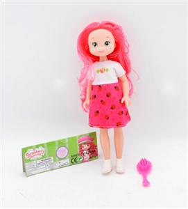 9 inches empty handed fat child strawberry doll - OBL716135