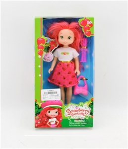 9 inches empty handed fat child strawberry doll - OBL716138