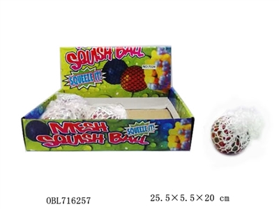 12只带绳珠珠发泄球 - OBL716257