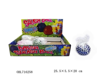 12只带绳珠珠金粉发泄球 - OBL716258