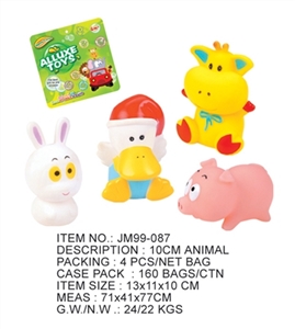 四款搪胶动物 10CM  - OBL716312