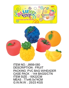 六款水果 6PCS  - OBL716319