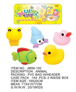 5款搪胶动物组合 - OBL716327