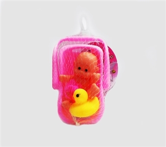 卡通搪胶娃娃小提篮套装 - OBL716511