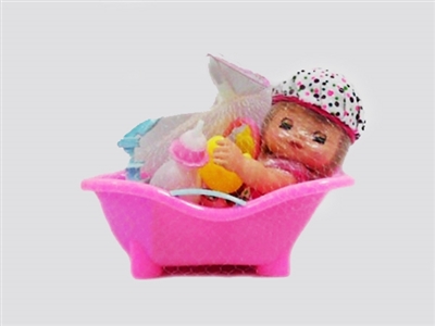 咪露娃娃带浴袍配浴缸洗浴套装 - OBL716521