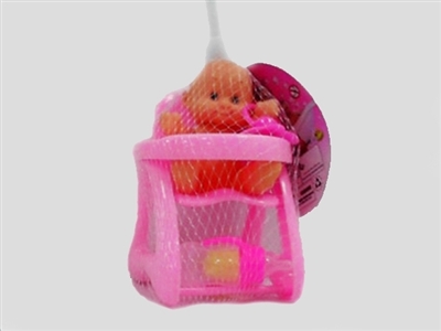 卡通搪胶娃娃餐椅套装 - OBL716541