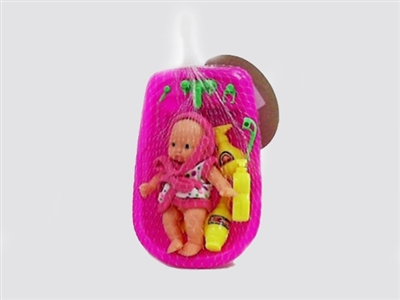 带衣服搪胶娃娃浴盆洗澡套装 - OBL716554