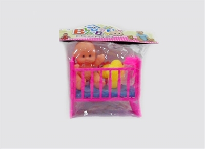 卡通搪胶娃娃睡床套装 - OBL716559