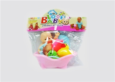搪胶娃娃浴室洗澡玩具套装 - OBL716590