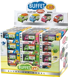 合金滑行可开门快餐车 - OBL716781