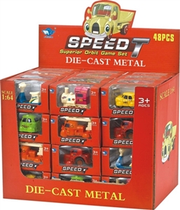 1:64合金滑行卡通车 - OBL716806