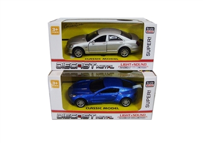 1：36合金回力模型车带灯光音乐 - OBL716851