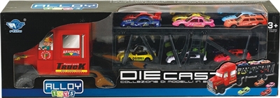 双层运输车载12只合金小轿车 - OBL716878