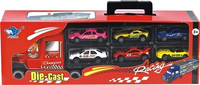 商品运输车载6只合金小轿车 - OBL716879