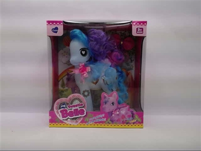 搪胶精灵马带灯光音乐 - OBL716916